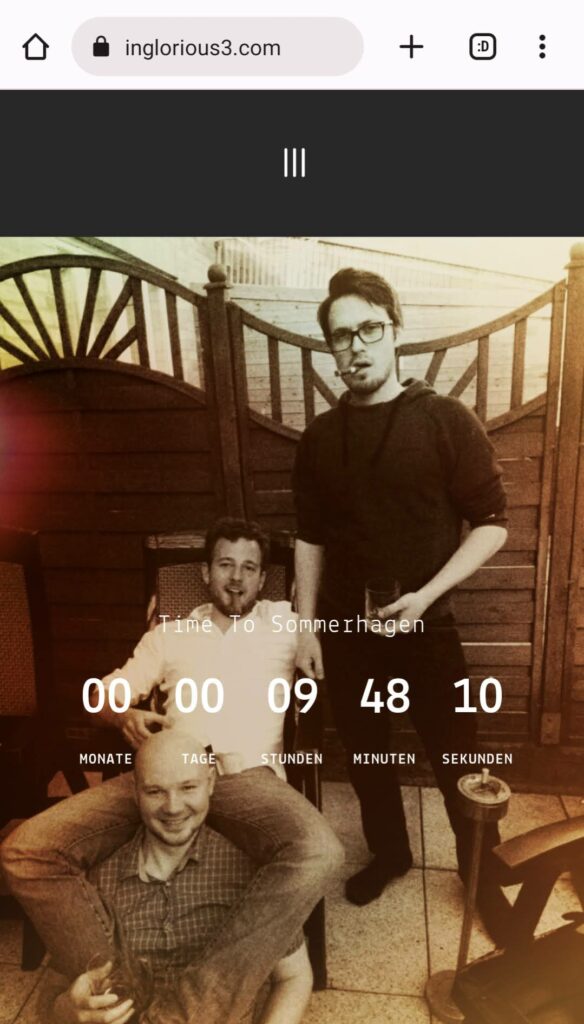 Inglorious3.com launcht